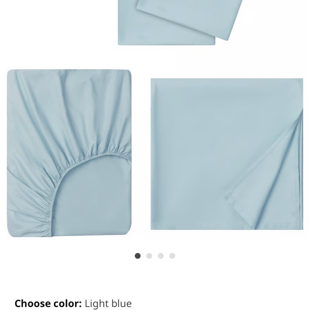 IKEA Light Blue Bedding Sheet Set